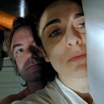 Contemporary fine art photography couples self portraits, Steve Giovinco, couple on edge in bed