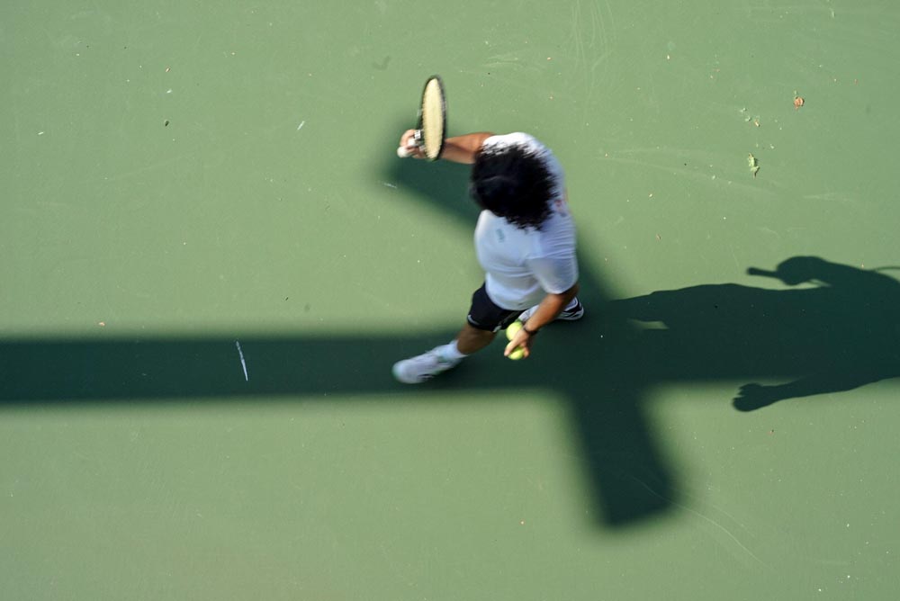 The Art of Tennis: Views of the US Open [Photograph], Practice, Steve Giovinco #USOpen