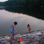 Fine art editorial photography commission, girls on lake, NYC, Steve Giovinco