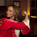 Fine art event documentary photography Rosanne Cash hugs in NYC, Steve Giovinco