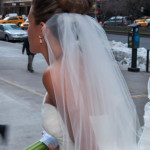 Fine art documentary wedding commission photography in NYC, street bride, Steve Giovinco