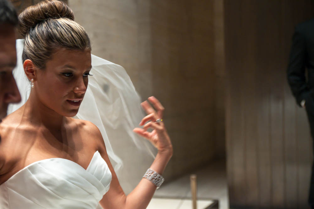 Fine art documentary wedding commission photography in NYC, bride in the Four Seasons, Steve Giovinco