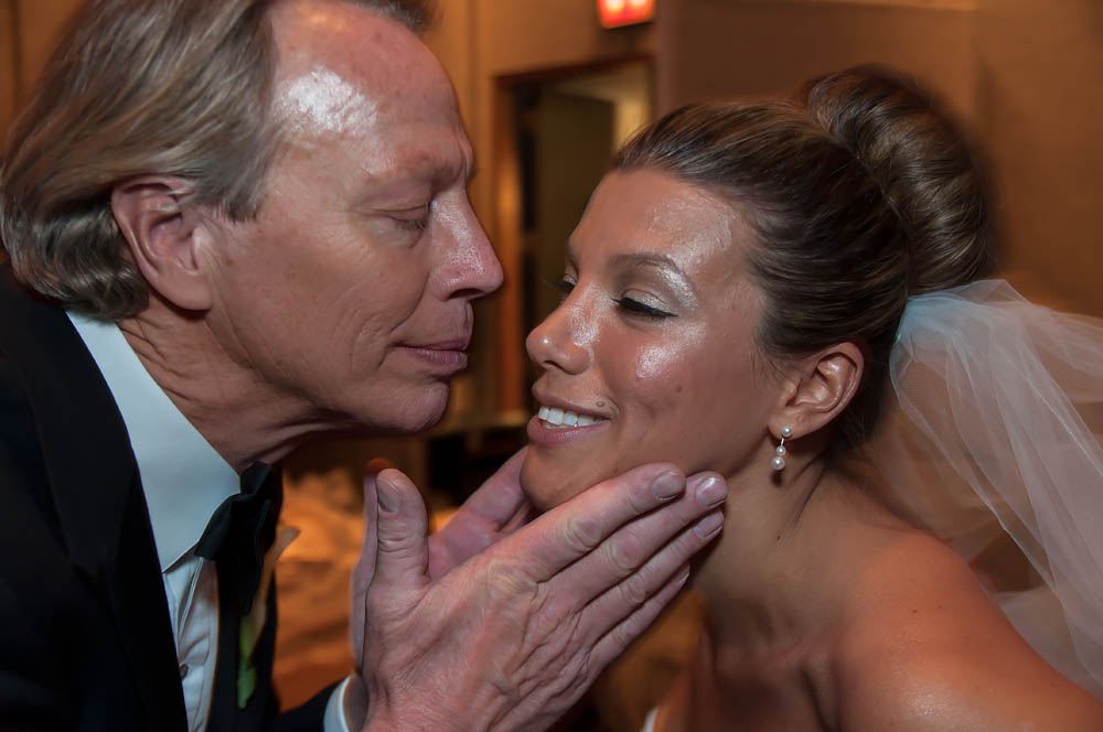 Fine art documentary wedding commission photography in NYC, kissing the bride, Steve Giovinco