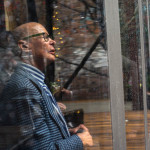 Fine art wedding documentary photography in NYC, window awe, Steve Giovinco