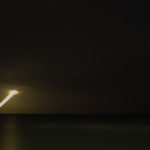 Lyrical Dark Nights, South of France: Moon Crashing in Sea