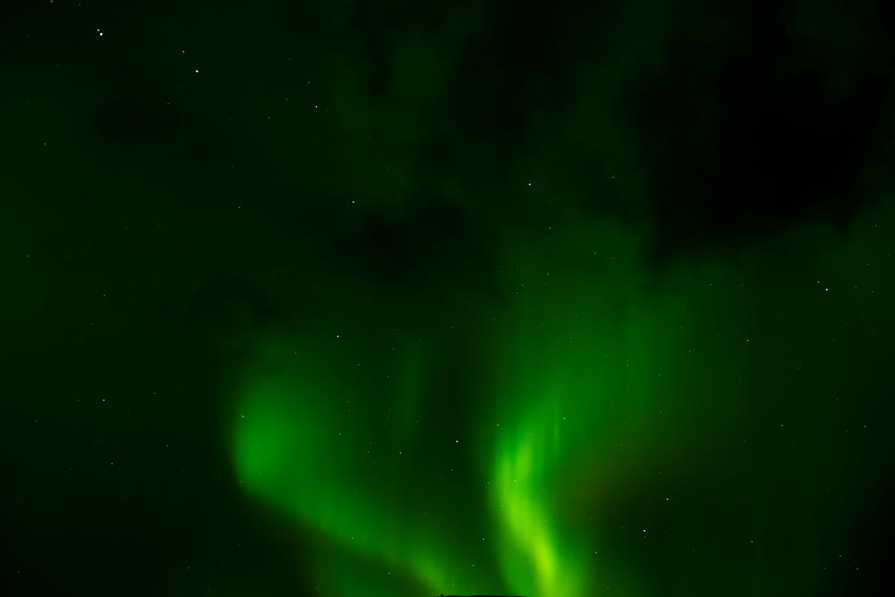 Photographing Greenland's Climate Changes: Night Landscape, Strange Green Sky, Steve Giovinco