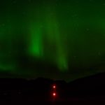 Photographing Greenland's Climate Changes: Night Landscape, Red Lights, Steve Giovinco