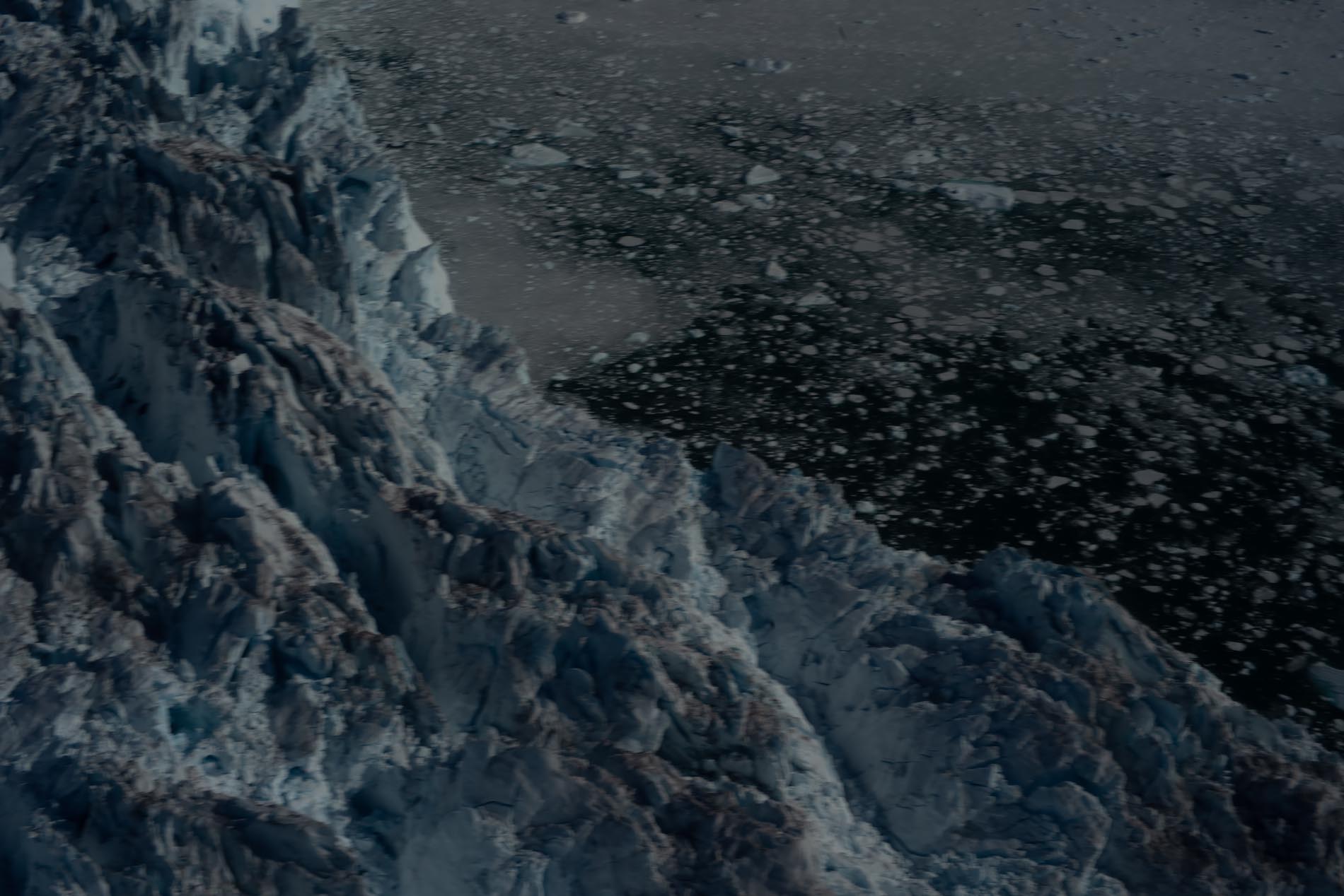 Calving--Breaking--Glacier, Greenland
