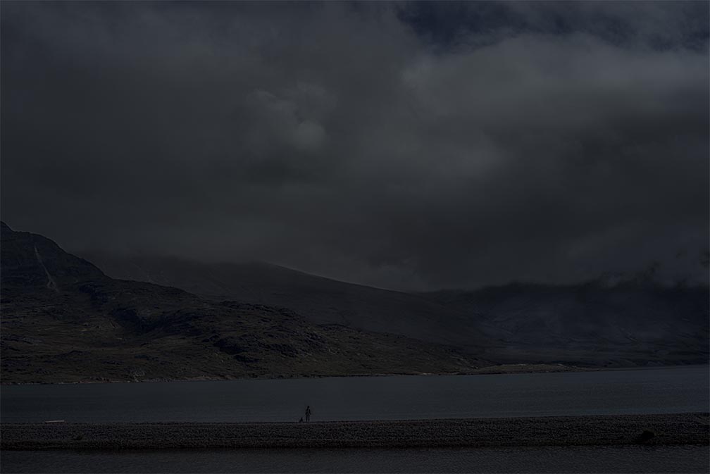 Darkland: Night Landscape Photographs in East Greenland Man in Dark
