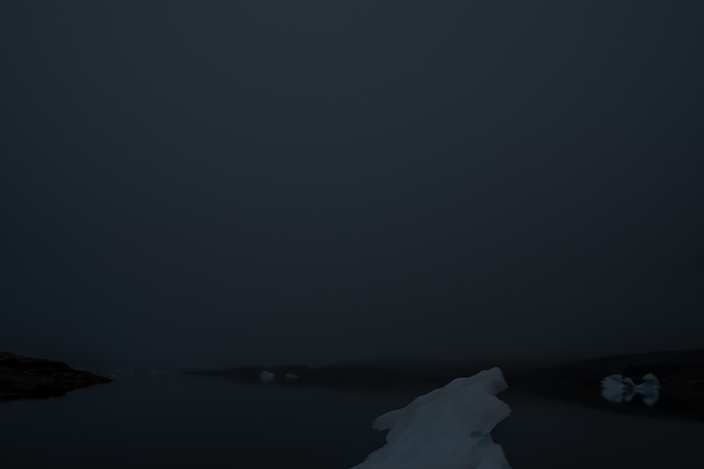Fine Art Landscape Photographs of Arctic Greenland, Steve Giovinco: Fjord Night, Broken Glacier
