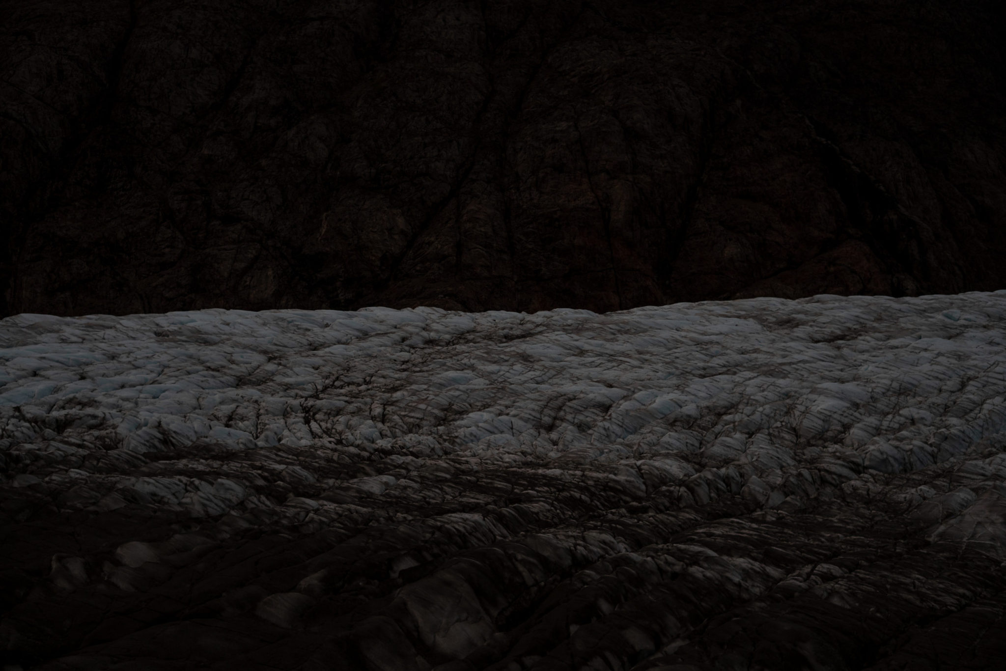 Fine Art Landscape Photographs of Arctic Greenland, Steve Giovinco: Dead Glacier at Night in Fjord