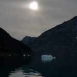 Fine Art Landscape Photographs of Arctic Greenland, Steve Giovinco: Sun Burning Through with Ice in Fjord