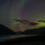 Fine Art Landscape Photographs of Arctic Greenland, Steve Giovinco: Northern Lights in Sky Over Fjord