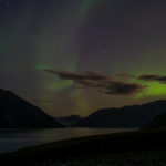 Fine Art Landscape Photographs of Arctic Greenland, Steve Giovinco: Northern Lights in Sky Over Fjord