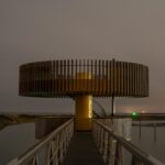 Sites at Risk of Climate Change: Night Landscape Photographs in The Netherlands, Steve Giovinco Bird Lookout, North Holland Den Oever