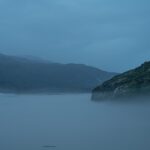 Shadow and Light: New Night Landscape Photographs of Greenland By Steve Giovinco. River in Rising Fog