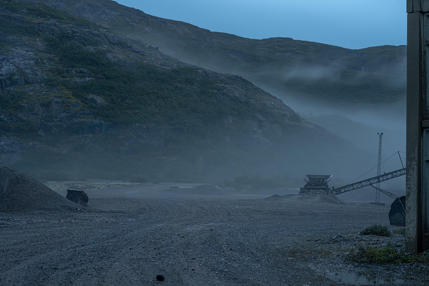 Shadow and Light: New Night Landscape Photographs of Greenland By Steve Giovinco. Gravel Pit, Abandoned US Army Base