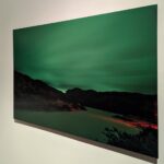 Arctic Edge, Photography Exhibition at Scandinavia House NYC, Night Landscape Photos of Greenland, By Steve Giovinco, View of Print on Wall, Close Up