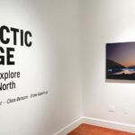 Arctic Edge, Photography Exhibition at Scandinavia House NYC, Night Landscape Photos of Greenland, By Steve Giovinco. Installation photo by Eileen Travell.