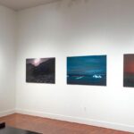 Arctic Edge, Photography Exhibition at Scandinavia House NYC, Night Landscape Photos of Greenland, By Steve Giovinco in Space. Installation photo by Eileen Travell.