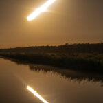 The Netherlands Night Landscape Photographs, Steve Giovinco, Canal: moon reflecting