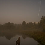 The Netherlands Night Landscape Photographs, Steve Giovinco, Canal: lines in sky